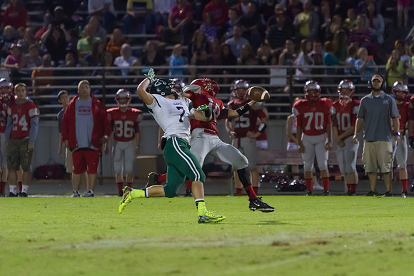 Robin Stigall and Bobby Staples contend for a pass.