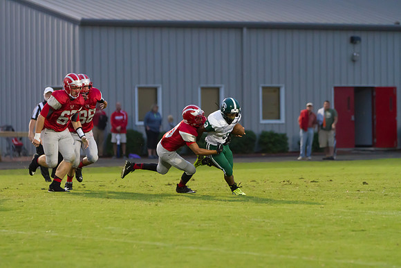 Bobby Staples tries to wrap up Daryl Manns